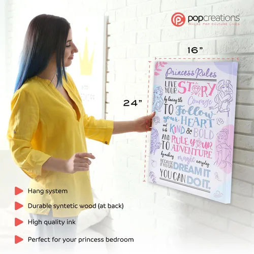 Miniatura 3 de Lienzo inspirador de Ariel la Sirenita para decoración de pared, póster con cita motivacional de la película de princesa Disney, póster y obras