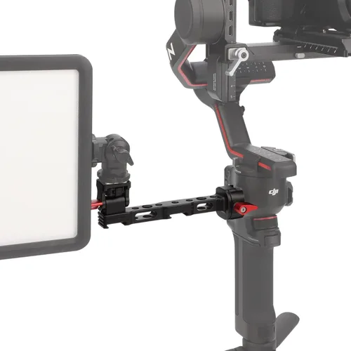 Miniatura 6 de Leftfoto Soporte de monitor de cámara para DJI RS3-mini/RS2/RS3/RS-3pro/RSC2 Gimbal estabilizador Accesorios, con roscas de 1/4 y 3/8, zapata fría