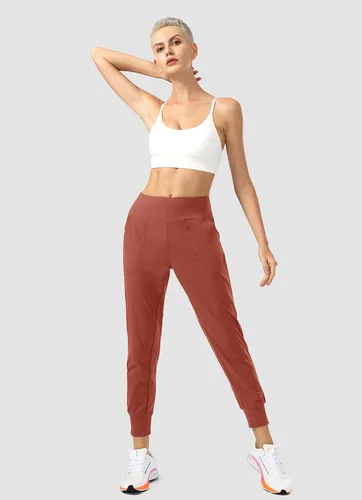 Miniatura 5 de Soothfeel - Pantalones deportivos para mujer con bolsillos de cremallera y cintura alta, pantalones deportivos para entrenamiento y yoga