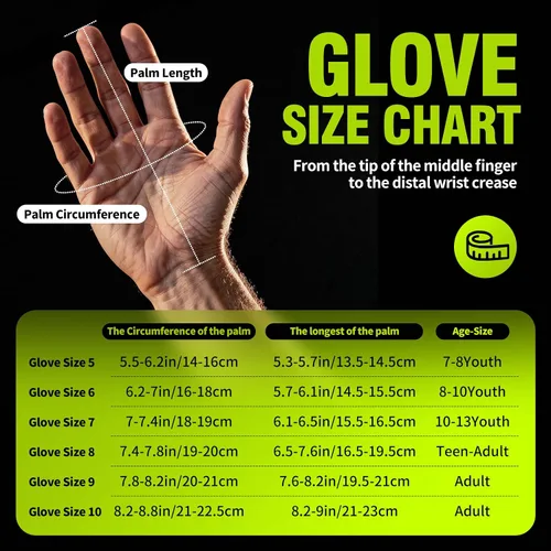 Miniatura 6 de Guantes de portero de fútbol con protección para los dedos para prevenir lesiones, agarre fuerte para enfrentamientos difíciles, guantes de portero