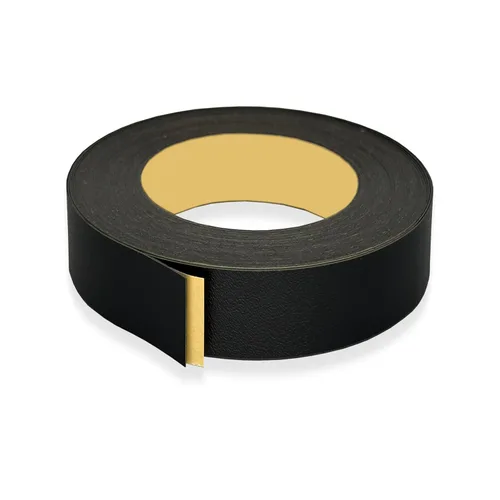 Miniatura 22 de Abedul 1 1/2 pulgadas x 25 pies Cinta de chapa de bandas de borde, cinta adhesiva para bordes de revestimiento de borde de moldura de tira de vinilo