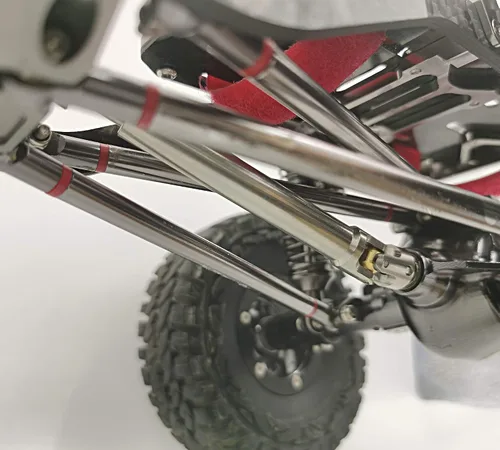 Miniatura 7 de Eje de transmisión de acero inoxidable 4.409-6.496 in para 1/10 RC Crawler Traxxas TRX6 Axial SCX10 Wraith Capra D90 TF2 Redcat GEN8