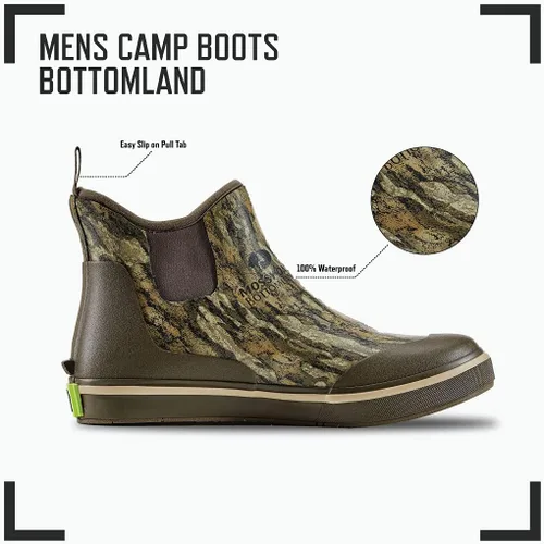 Miniatura 8 de Gator Waders Botas de campamento para hombre, zapatos impermeables hasta el tobillo para lluvia y barro, pesca, caza y ropa de campamento