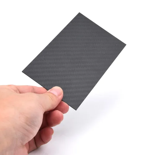 Miniatura 2 de Hoja de placa de fibra de carbono 3K 125MM X 75MM X 1MM Tablero de fibra de carbono puro para RC Drone Quadcopter RC Car DIY