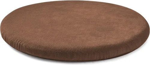 Miniatura 9 de Cojín redondo para silla de 13 pulgadas, cojín de asiento de espuma viscoelástica desmontable, cojín de taburete circular, almohadilla Azul marino