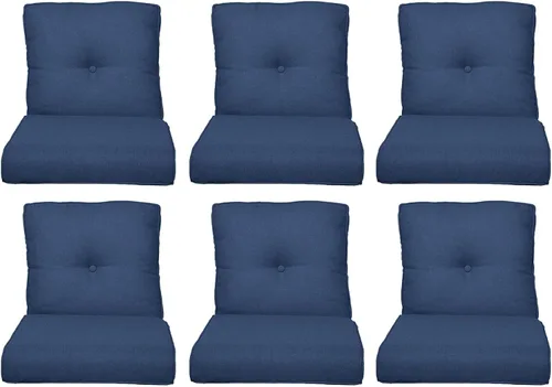 Miniatura 145 de Rilyson Cojines de patio para muebles de exterior, 22 x 24 pulgadas, respaldo alto y asiento profundo, cojín de exterior para sillas de patio, sofá