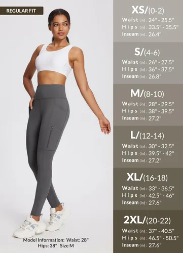 Miniatura 6 de baleaf Leggings con forro polar para mujer, impermeables, pantalones de senderismo de invierno, mallas térmicas para correr, bolsillos