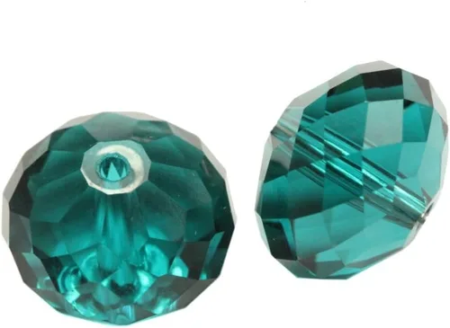 Miniatura 101 de 50 cuentas de cristal Adabele austriaco de 0.394 pulgadas facetadas sueltas Rondelle Siam rojo espaciador compatible con cristales de Swarovski 5040