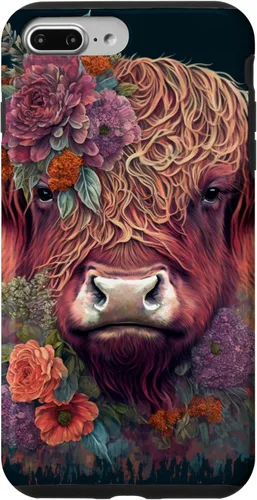 Miniatura 12 de Funda para iPhone SE (2020) / 7 / 8 Western Boho Highland Cow Farmer Lover