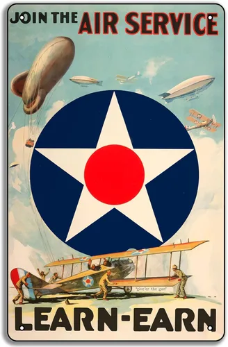 Miniatura 10 de Póster de metal de la Segunda Guerra Mundial "You Give Us the Fire!" 1942 de la Fuerza Aérea del Ejército de los Estados Unidos de 8 x 12 pulgadas