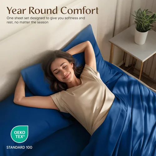 Miniatura 164 de Utopia Bedding Juego de sábanas Queen – Sábanas de 4 piezas para cama tamaño Queen, microfibra suave y transpirable, incluye 1 sábana bajera, 1 Gris