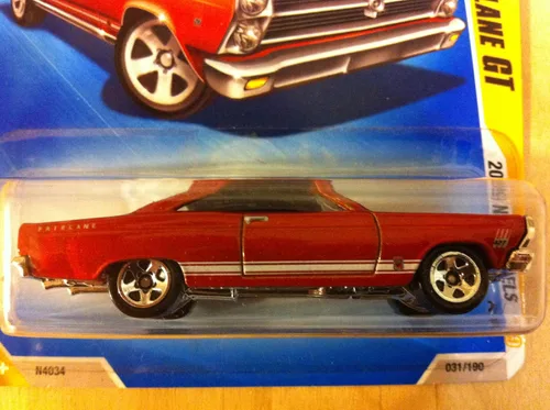 Miniatura 2 de 2009 Hot Wheels 031/190 '66 Ford Fairlane GT rojo 1: 64