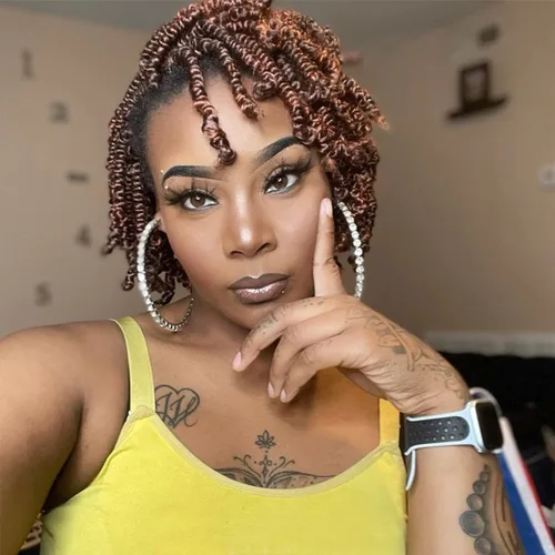 Miniatura 17 de 8 paquetes de cabello corto Bob Spring Twist de ganchillo para niños de 6 pulgadas, cabello de ganchillo pretrenzado estilo Passion Twist para T27#