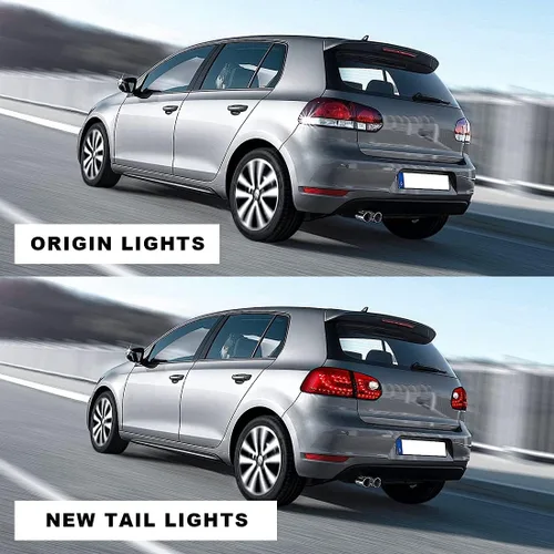 Miniatura 4 de ROXX Conjunto de luces traseras LED para Volkswagen Golf 5/GTI 2006, 2007, 2008, 2009, 2009, luces traseras de repuesto para Volkswagen Rabbit