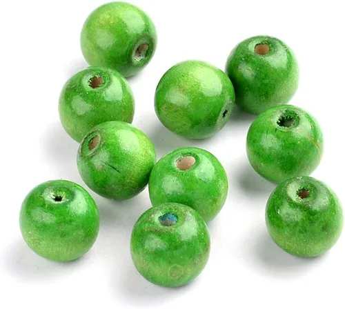 Miniatura 26 de Craftdady 200 cuentas espaciadoras redondas de madera natural negra de 0.394 pulgadas (0.394 in), cuentas sueltas para manualidades, joyería
