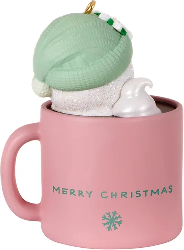 Miniatura 2 de Hallmark Keepsake Adorno de Navidad 2023, taza de cacao caliente para bisnieta, regalos familiares