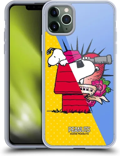 Miniatura 117 de Head Case Designs Funda de gel con licencia oficial de Peanuts Snoopy & Woodstock Halfs and Laughs [protección de grado militar] compatible