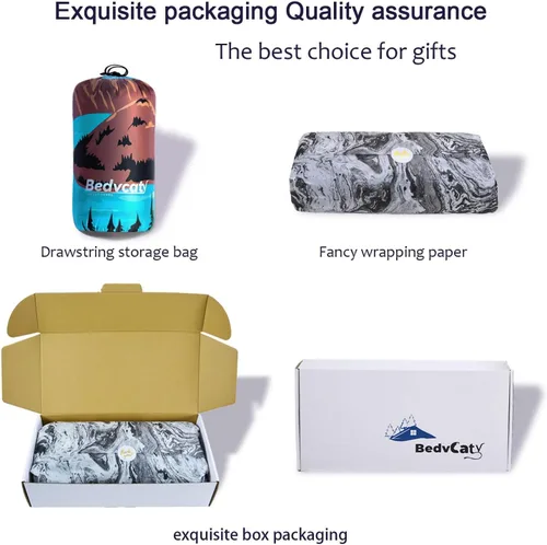 Miniatura 9 de Manta de camping impermeable para viajes, cálida y acogedora manta de pícnic, para exteriores, viajes y montaña. (Lago, 78 x 56 pulgadas)