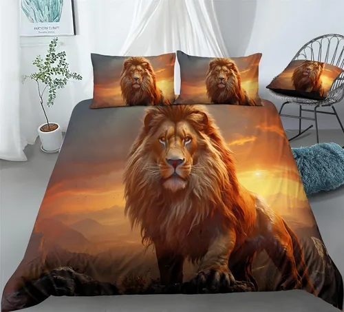 Miniatura 12 de REALIN Hawthorn Bedding - Juego de funda de edredón 3D, juego de cama de bosque japonés y río de montaña de 2/3/4 piezas, fundas de edredón