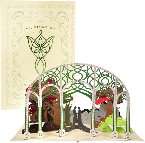 Tarjeta de felicitación emergente de Lord of the Rings – I Would Rather Share One Lifetime With You, Than Face All The Ages Of This World Alone –