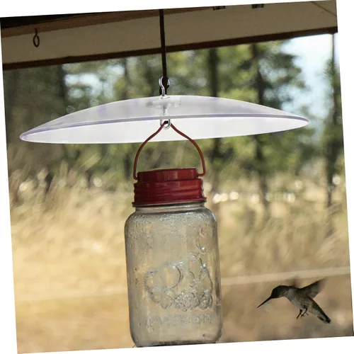 Miniatura 5 de Amosfun Alimentadores de cubierta de alimentador para exteriores, ganchos para colgar alimentador de colibríes de plástico, cubierta de cúpula