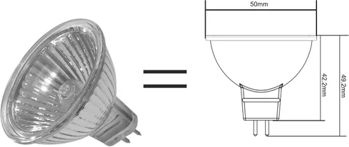 Miniatura 4 de Bombilla LED Mr16 blanco cálido equivalente a 2700 K 50 W 500 lm LUOKOED® x 6
