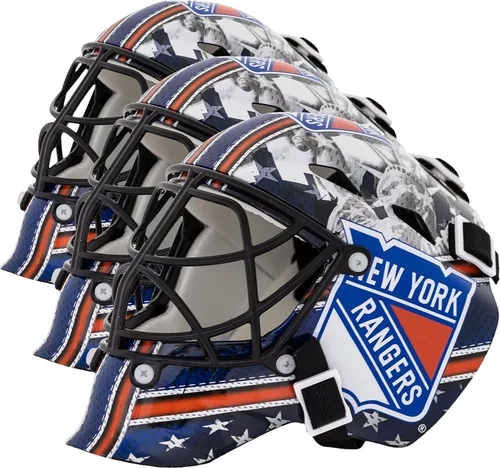 Miniatura 22 de Franklin Sports mini máscara para portero con logo de la NHL