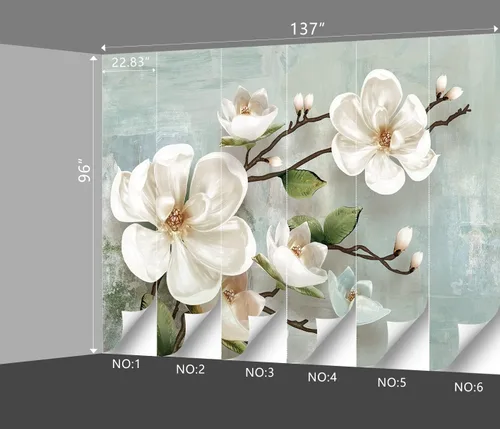 Miniatura 4 de Hermoso papel tapiz floral 3D Dormitorio Flores modernas murales Tendencia Oficina Decorativo Sala de estar fondo de televisión Gran mural de pared