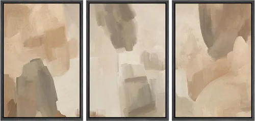 Miniatura 84 de SIGNFORD Impresión en Lienzo Enmarcado Conjunto de Arte de Pared Arte Abstracto Terroso en Tonos Marrón Profundo y Beige Arte Moderno Decorativo