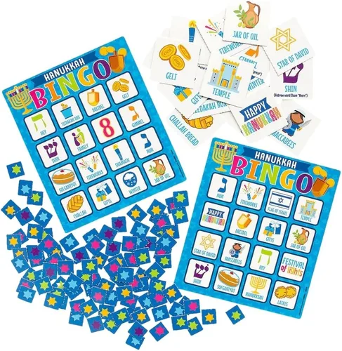 Miniatura 2 de Fun Express Juego de bingo Hanukkah - Juguetes - 22 Piezas