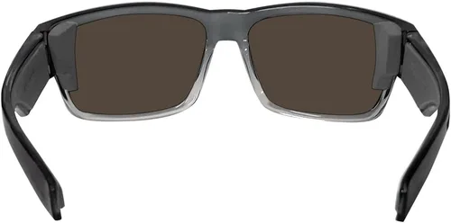 Miniatura 3 de BOMBER TR114ICE - Gafas de seguridad para hombre, montura ahumada de 2 tonos, lentes de seguridad polarizadas con espejo azul hielo con forro