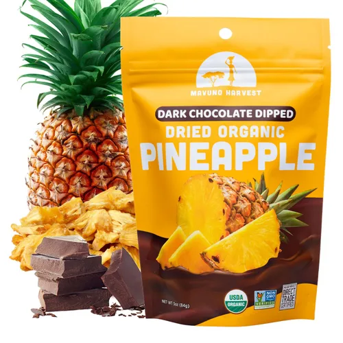 Miniatura 11 de Mavuno Harvest Coco Orgánico Cubierto de Chocolate - Coco Seco Orgánico Sumergido en Chocolate Negro - Sin OMG, Sin Conservantes, Comercio Justo