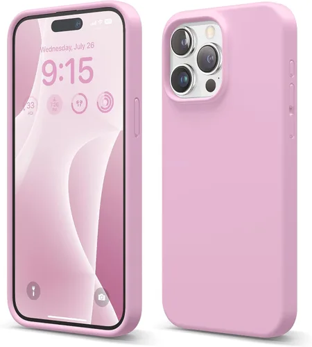 Miniatura 21 de elago Funda compatible con iPhone 15 Pro Max, de silicona líquida, funda protectora de cuerpo completo, a prueba de golpes, funda delgada