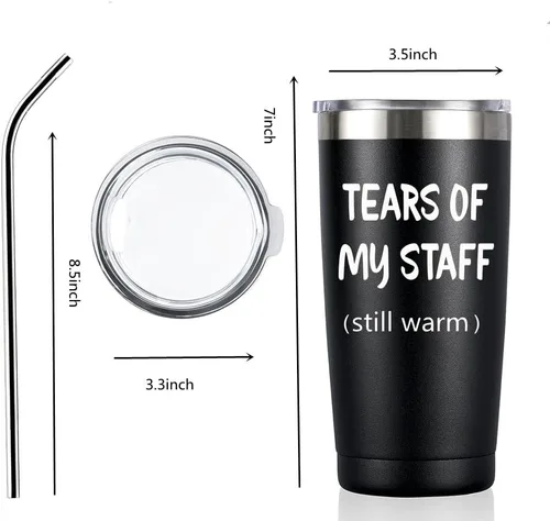 Miniatura 4 de Regalos de jefe para hombres, regalo del día del jefe para hombres, vaso de lágrimas de mi personal, divertidos regalos de Bos para hombres