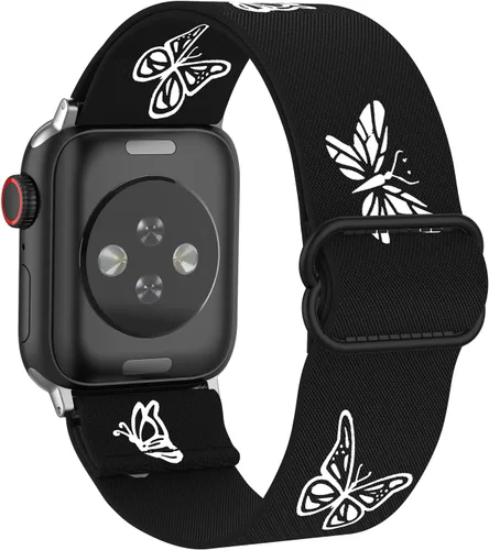 Miniatura 11 de Correas elásticas de nailon compatibles con Apple Watch de 1.496 pulgadas, 1.575 pulgadas, 1.614 pulgadas, 1.654 pulgadas, 1.732 pulgadas, 1.732