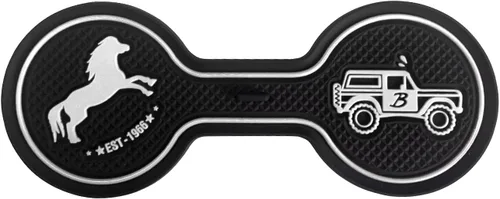 Miniatura 11 de Portavasos para automóvil compatible con Ford Bronco Offroad 2021-2025, posavasos decorativos de silicona para automóvil, accesorios para automóvil