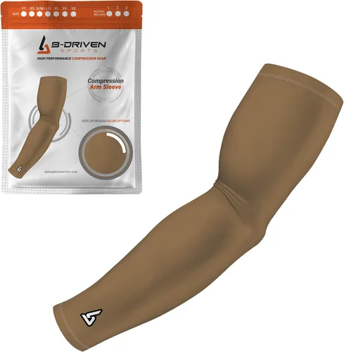 Miniatura 38 de B-Driven Sports Manga de Compresión Pro-Fit para Brazo - Deportes Atléticos Baloncesto, Fútbol, Sóftbol, Carrera, Juegos, - nan (1 unidad)