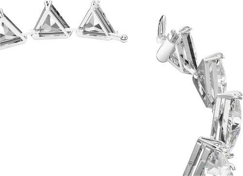 Miniatura 3 de SWAROVSKI Ortyx, pendientes y pulsera colección de joyas de cristal, cristales transparentes, acabado rodio