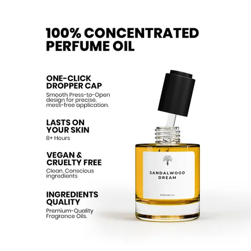 Miniatura 3 de Perfume eterno de sándalo para mujer, perfume de larga duración, 1.69 onzas líquidas, perfume de diseñador para hombres con 1 onza líquida