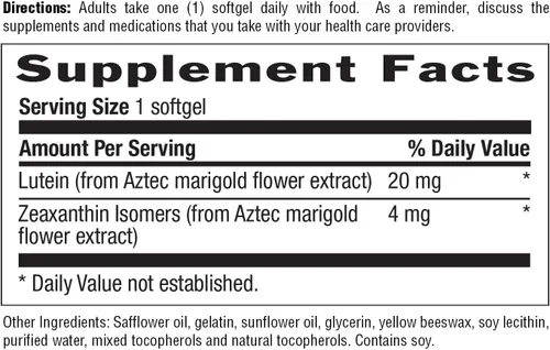 Miniatura 6 de Country Life Suplemento de luteína de 20 mg - Certificado sin gluten - Apoyo para la salud ocular con luteína y zeaxantina - Reduce la fatiga ocular