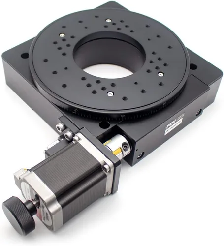 Escala motorizada PX110-200 del rodamiento de la etapa giratoria precisa eléctrica de la etapa de rotación del laboratorio de la etapa de rotación