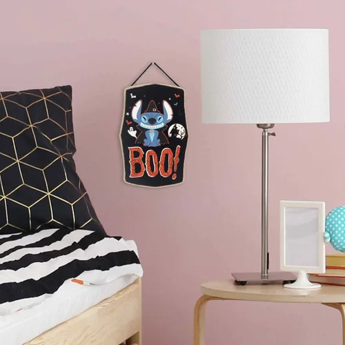 Miniatura 5 de Disney Lilo and Stitch Boo - Decoración de pared de madera para Halloween, divertido letrero de Halloween para decoración del hogar Azul y rojo