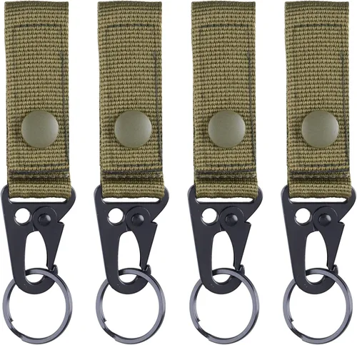 Miniatura 20 de TRIWONDER Clips de boca ampliados HK Gancho de alta resistencia Ganchos a presión Clips de honda para Paracord al aire libre bolsa mochila
