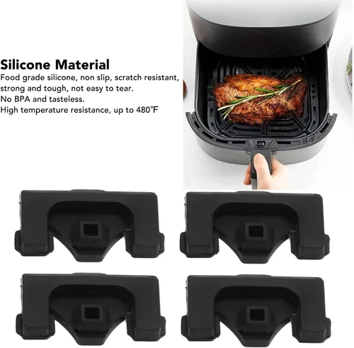 Miniatura 5 de Parachoques de goma para freidora de aire, parachoques de silicona de repuesto, pestañas de silicona para vórtice instantáneo de 6 cuartos de galón