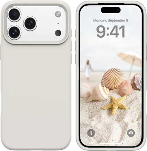 Miniatura 123 de GUAGUA Funda compatible con iPhone 17 Pro Max de 6.9 pulgadas, silicona líquida, goma de gel suave, delgada, forro de microfibra delgada