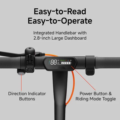 Miniatura 7 de Segway Ninebot E2 Plus II/E2 Pro/E3 Pro Electric Scooter, 15.5–20 MPH, Long Range, Dual Elastomer Suspension (E3 Pro only), Foldable Adult Scooter