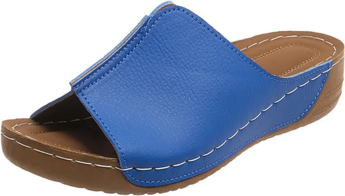 Miniatura 15 de Sandalias ortopédicas para mujer con soporte para el arco, cómodas sandalias ortopédicas de verano con puntera abierta Negro