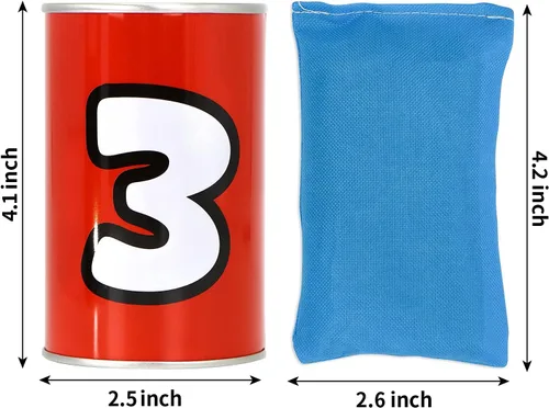 Miniatura 7 de JOYIN Juego de 13 piezas de puf para fiesta de carnaval, lata resistente de derribo, fiesta de Pascua de cumpleaños, familia, los mejores juegos al