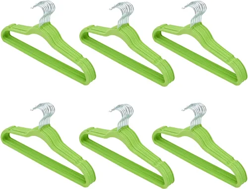 Miniatura 14 de Perchas de terciopelo, 10 unidades (8 colores)