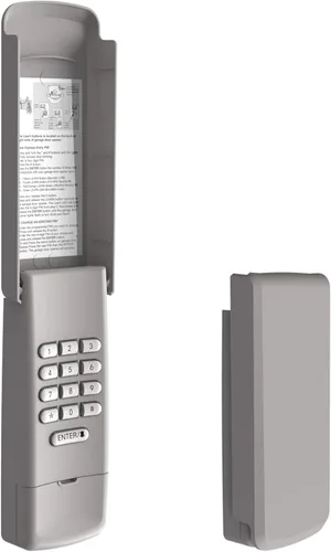 Abridor universal de puerta de garaje, teclado remoto compatible con Liftmaster Chamberlain Craftsman abridor con botón de aprendizaje morado, Tipo